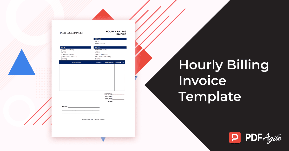hourly billing invoice template