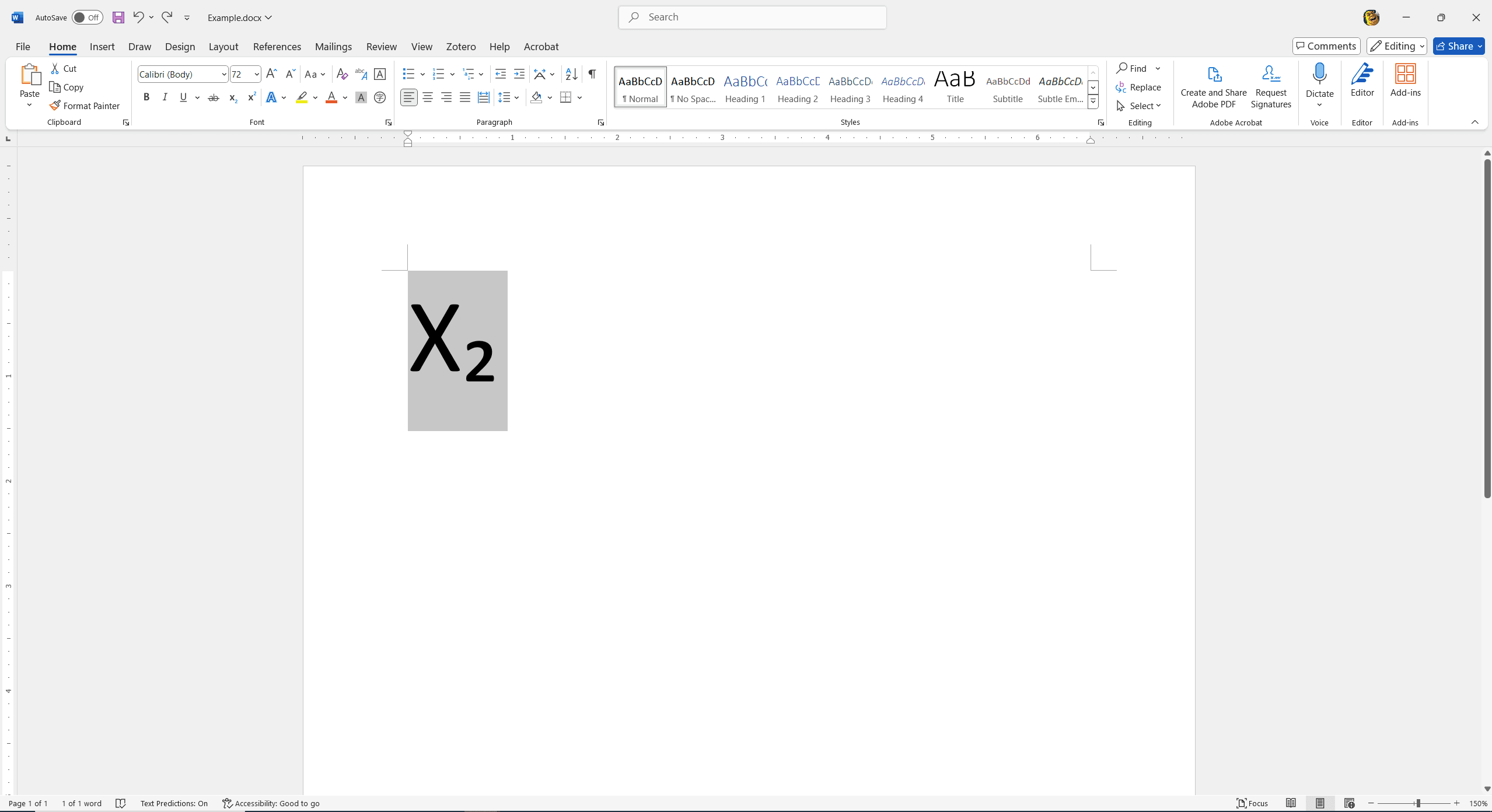 Method 1: How to Insert Subscript in Word for Windows？