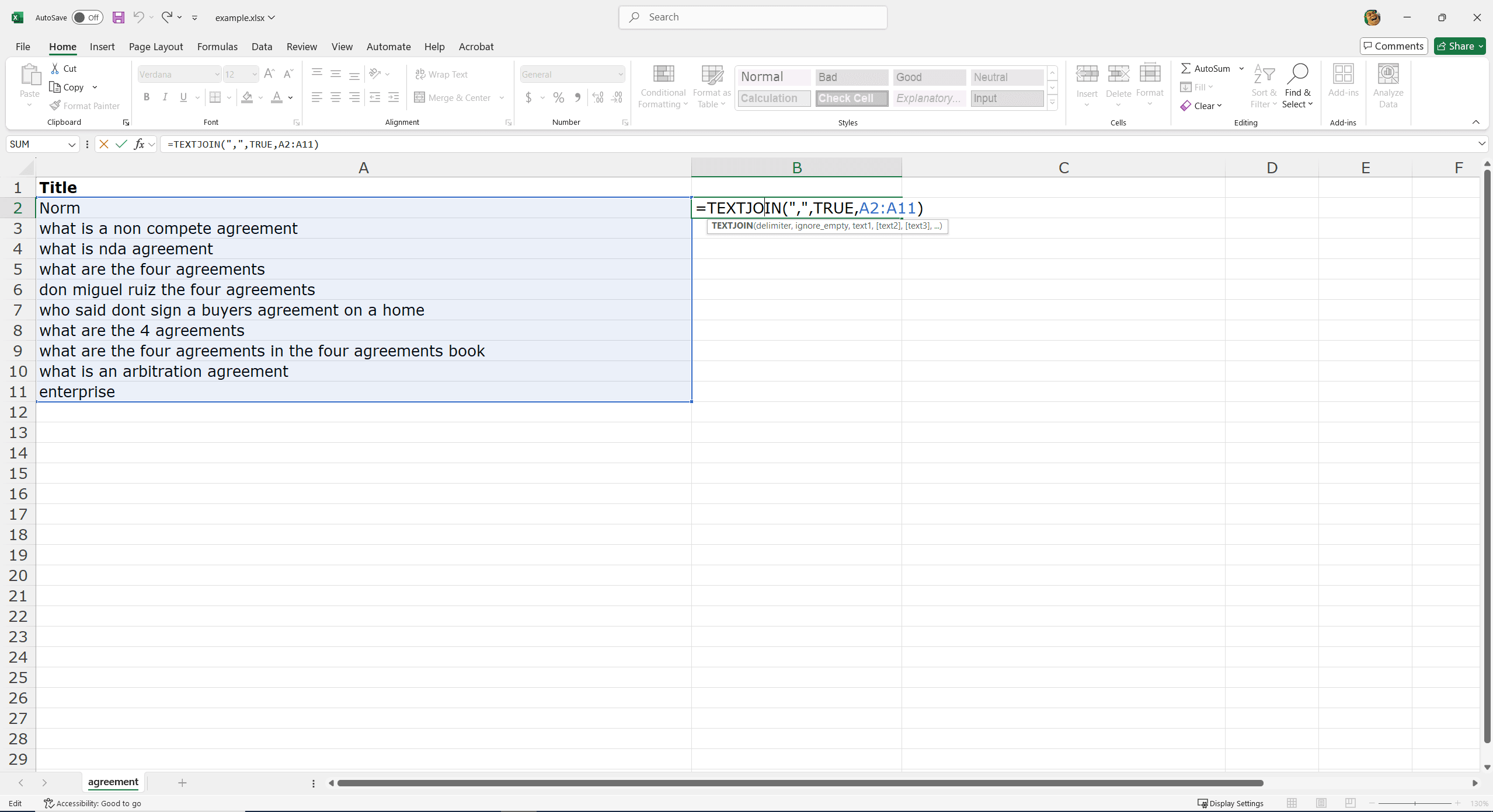 Merging Multiple Cells Without Losing Data