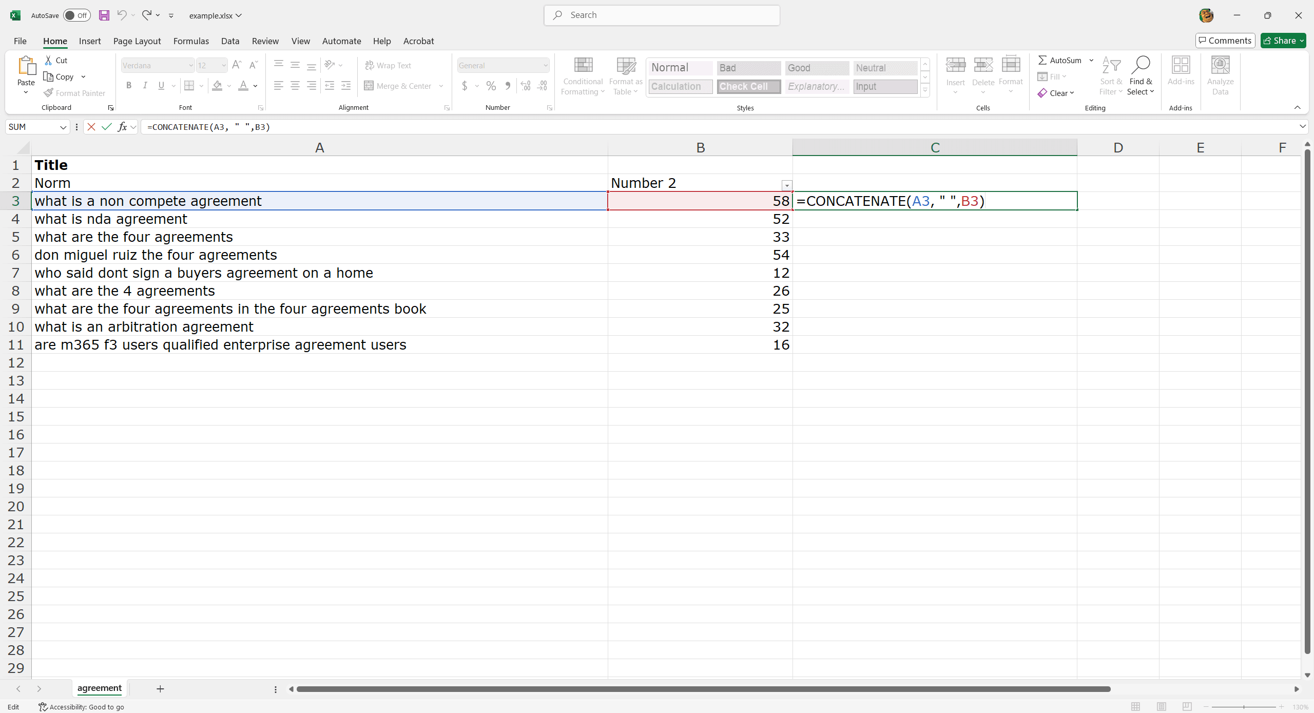 Merging Multiple Cells Without Losing Data