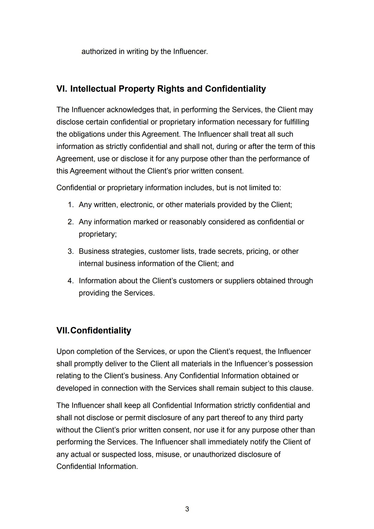 influencer contract template 3