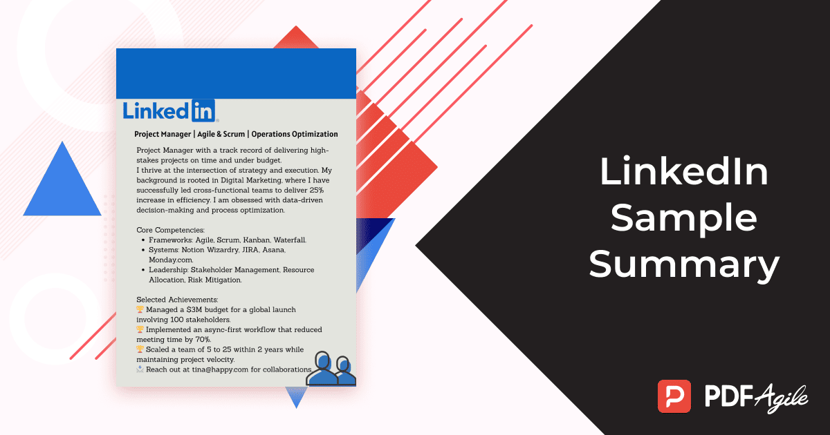 linkedin sample summary