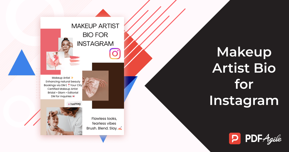 makeup artist bio for instagram