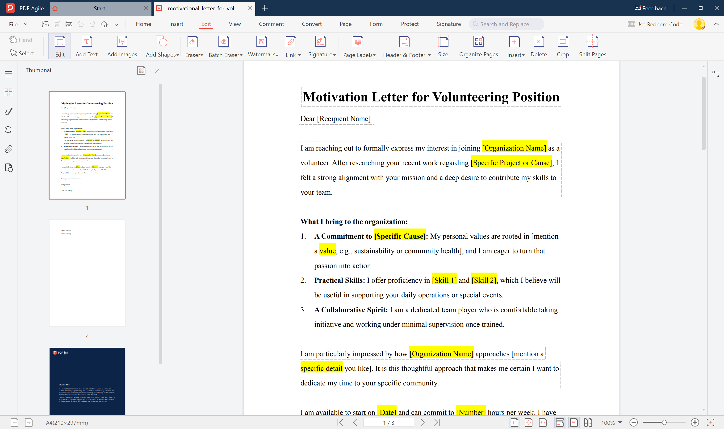 Replace sample fields