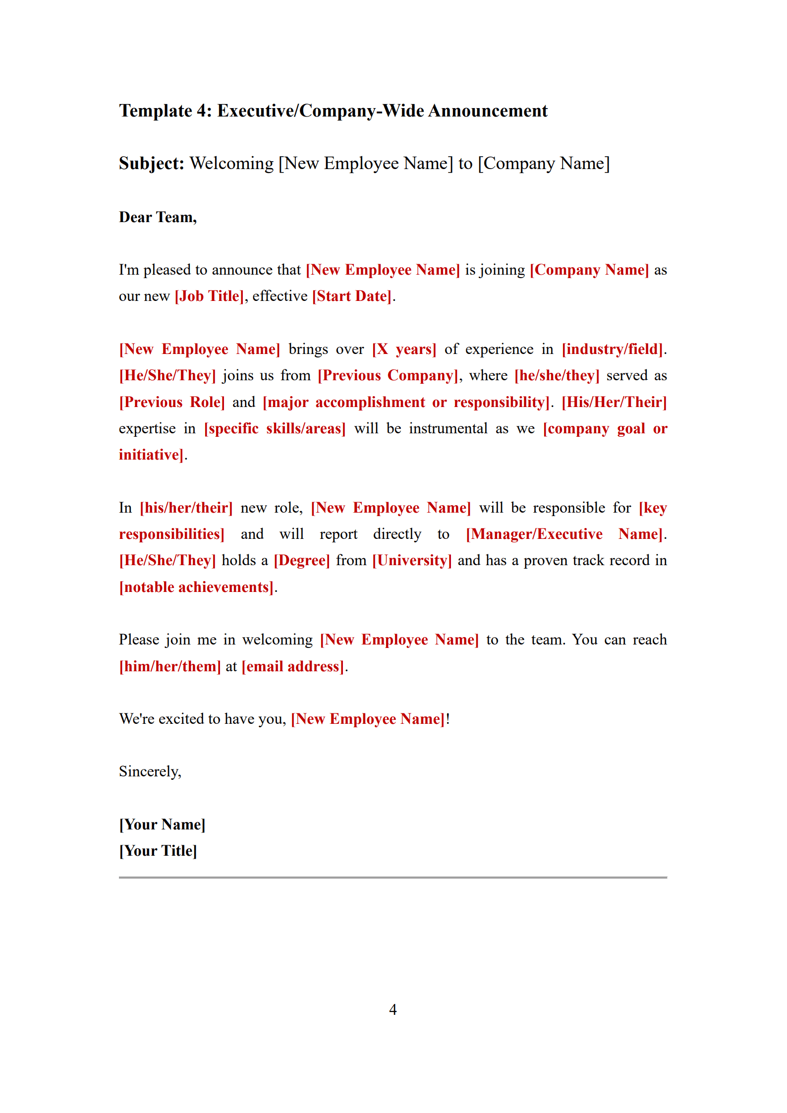 New Employee Introduction Email Template_4