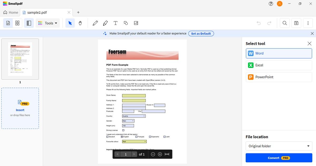 Smallpdf para Windows