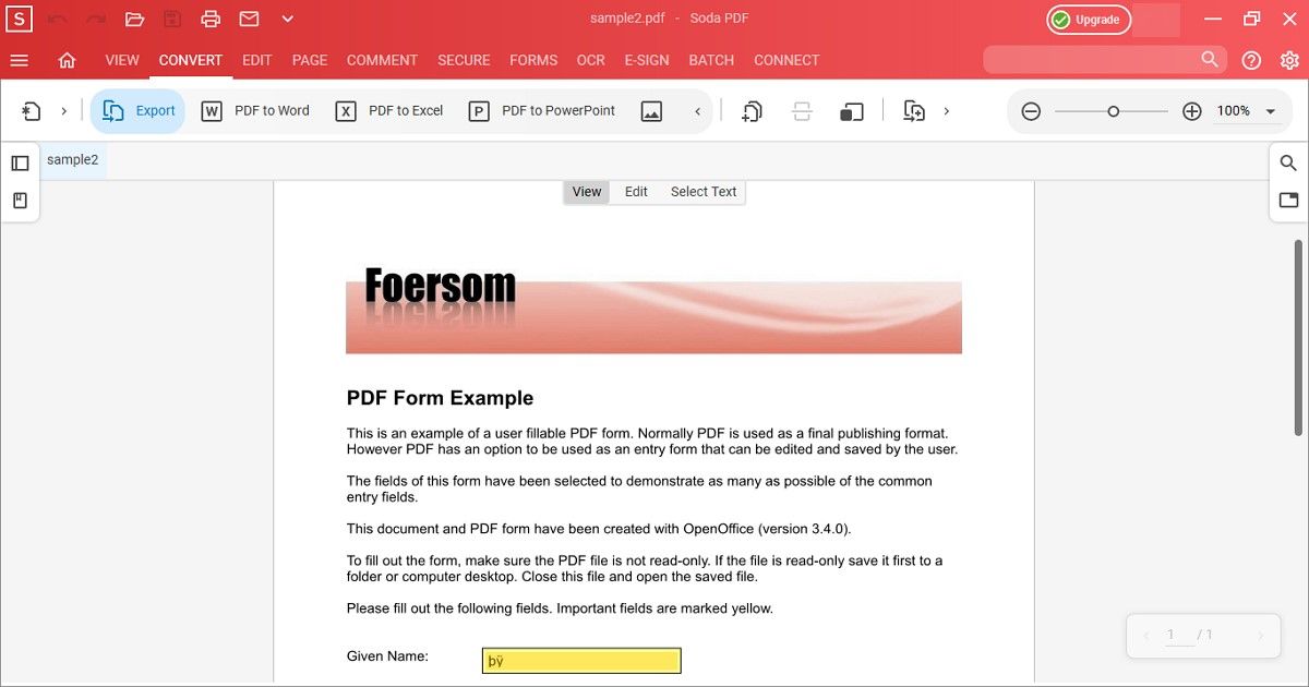 Soda PDF Offline Editor