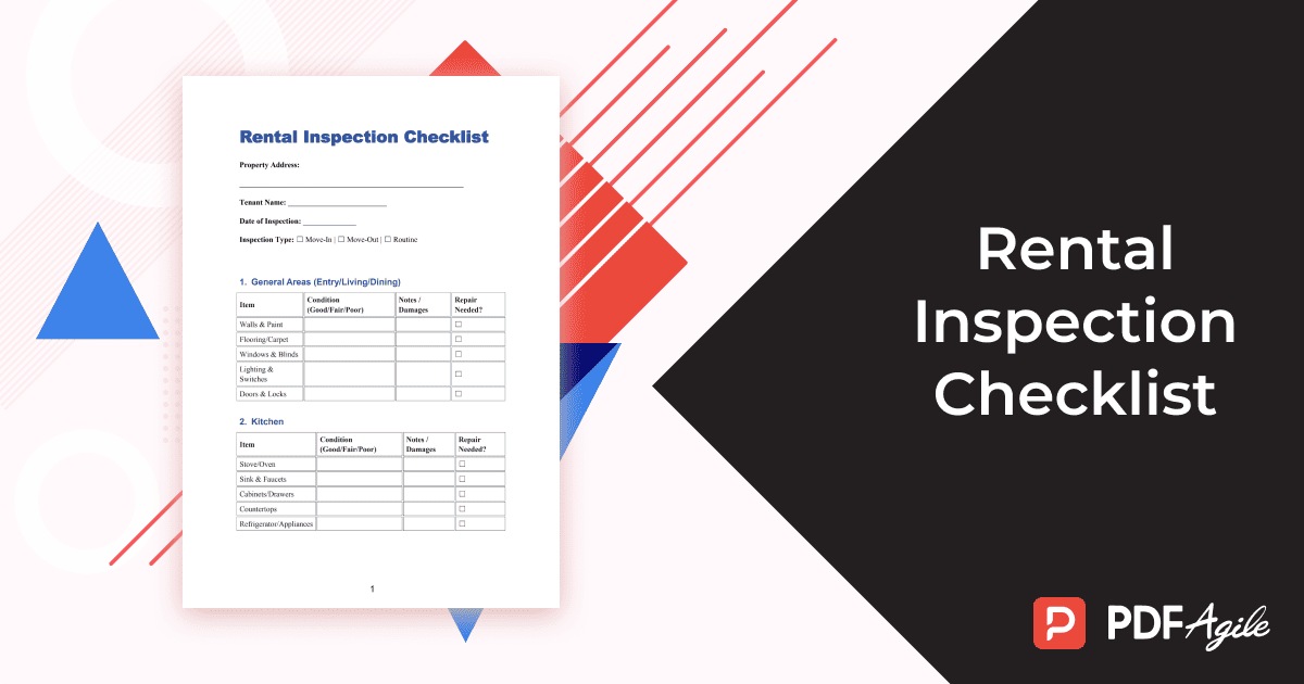 rental inspection checklist