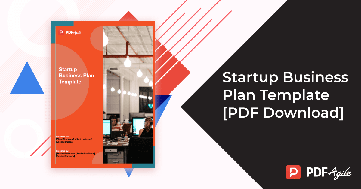 Startup Business Plan Sample PDF Template | PDF Agile