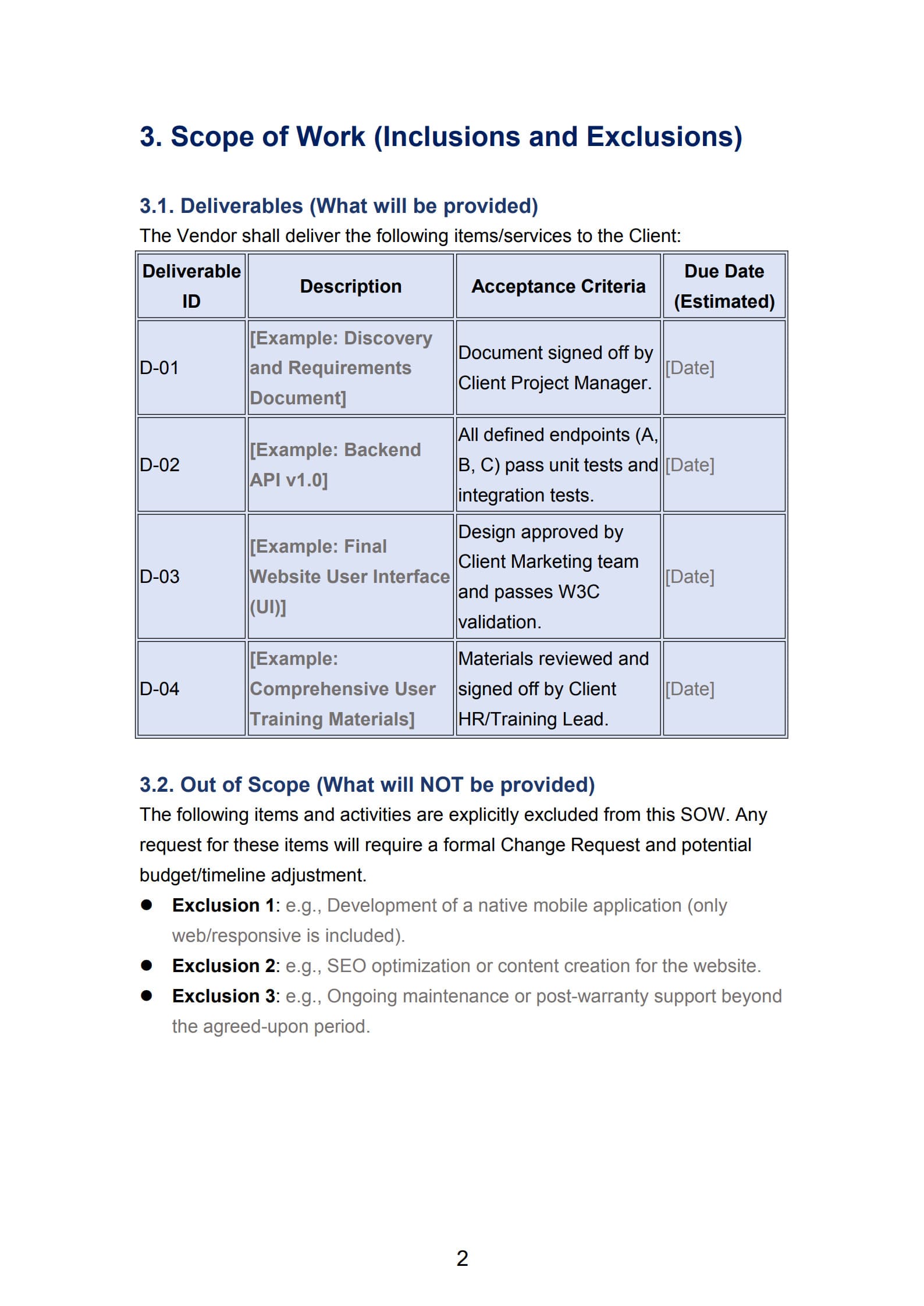 statement of work template 2