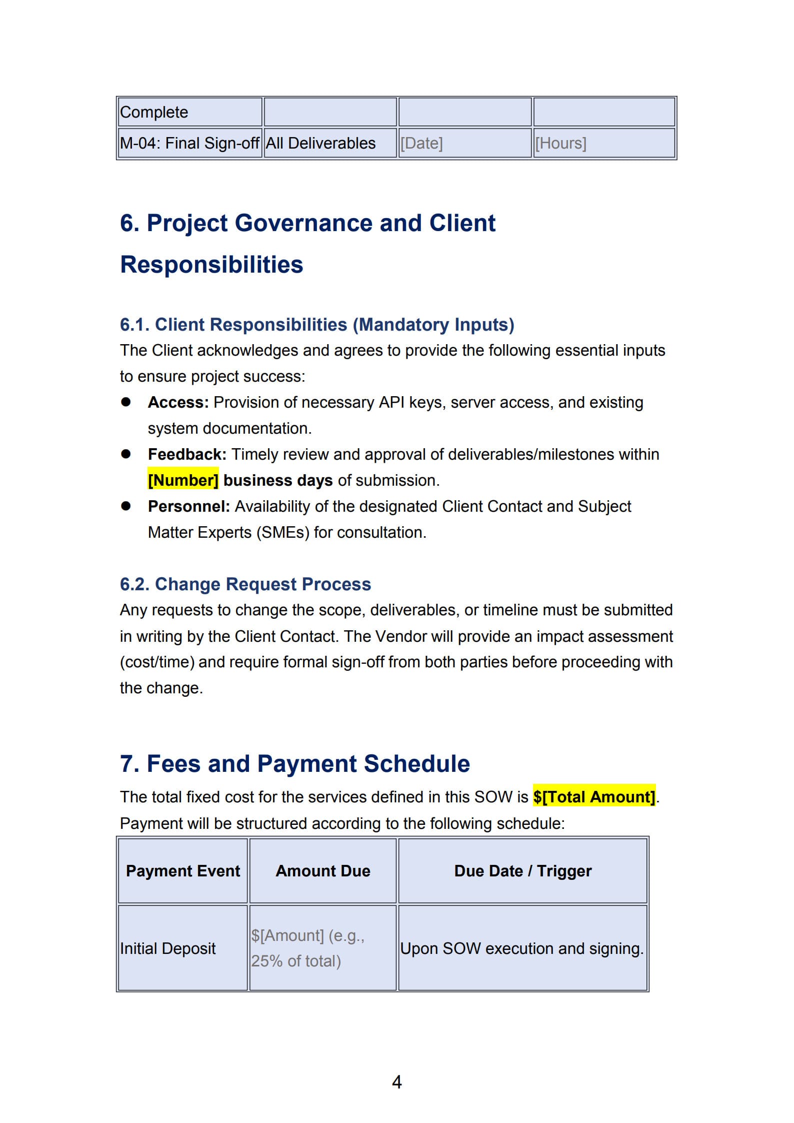 statement of work template 4