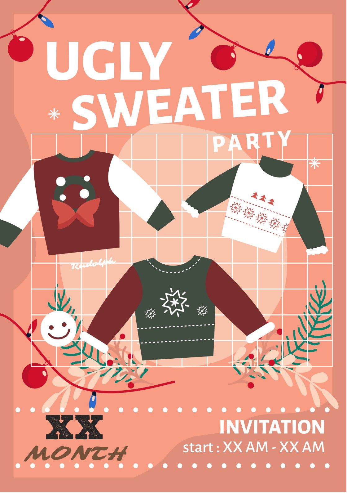 ugly sweater party invitation