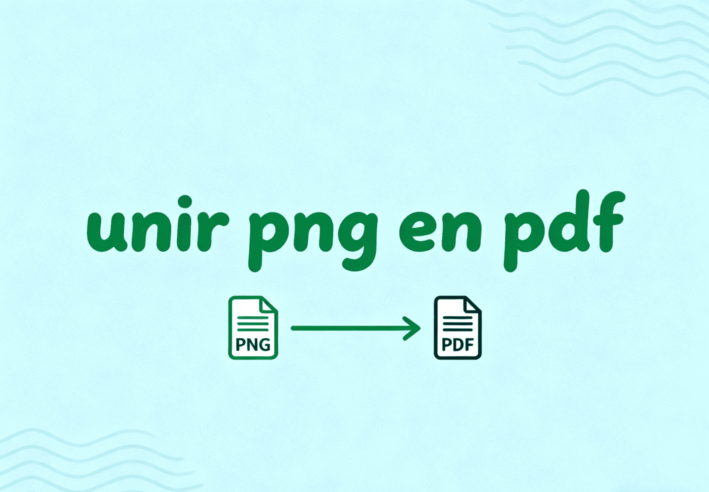 unir PNG en PDF