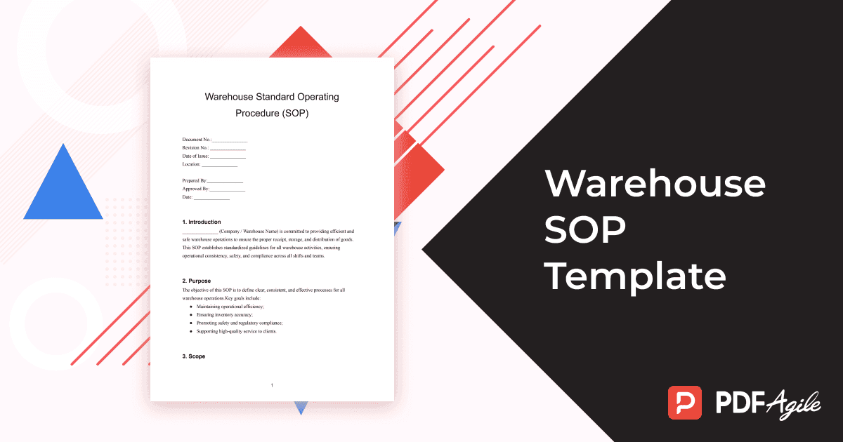 warehouse sop template